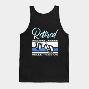 Retired Tension Pension  Police Tank Top